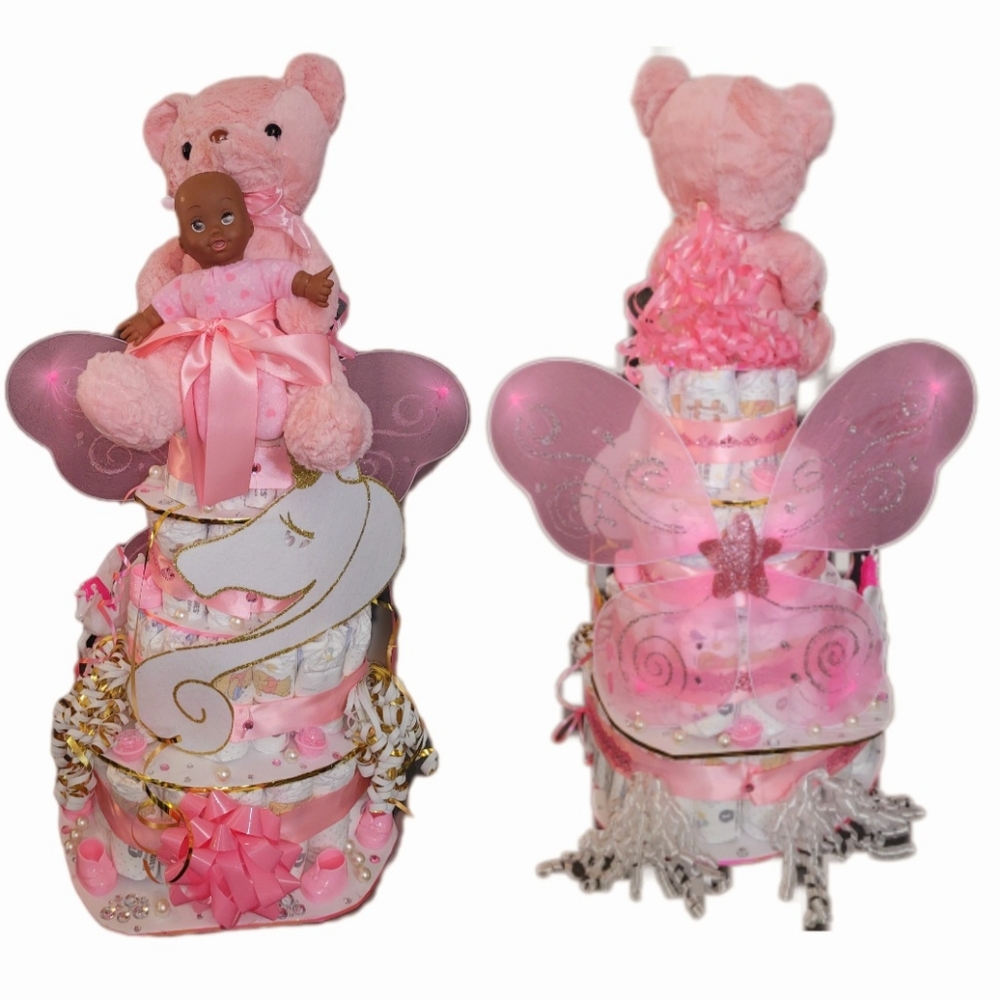 4 Tier Diaper Cake